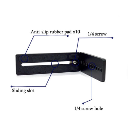 125A Red Vertical Shoot Quick Release L Plate Bracket Base Holder - L-Bracket by buy2fix | Online Shopping UK | buy2fix