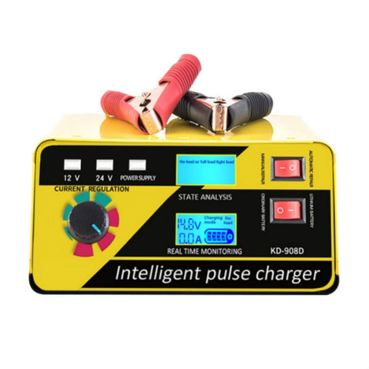 KD-908D Lead-Acid Battery Intelligent Repair Charger Car Battery Charger UK Plug - Battery Charger by buy2fix | Online Shopping UK | buy2fix