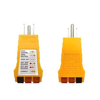 SK300 US Plug Socket Phase Tester Three-Wire Loop Power Socket Tester - Current & Voltage Tester by buy2fix | Online Shopping UK | buy2fix