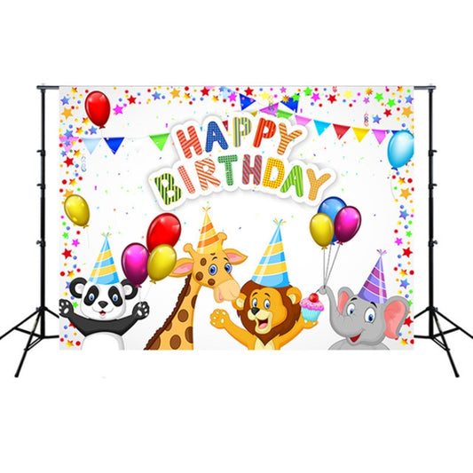2.1m x 1.5m Children Birthday Theme Party Animal Cartoon Photography Background Cloth - Birthday Party by buy2fix | Online Shopping UK | buy2fix