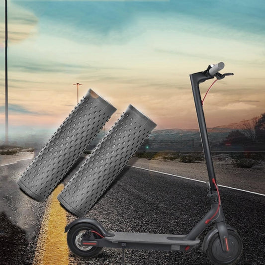 2 Pairs Scooter Accessories Handlebar Rubber Handle Cover For Xiaomi Mijia M365 / M365 Pro(Gray) - Accessories & Parts by buy2fix | Online Shopping UK | buy2fix