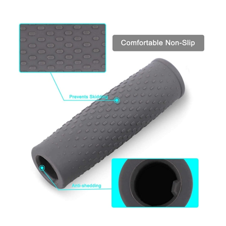 2 Pairs Scooter Accessories Handlebar Rubber Handle Cover For Xiaomi Mijia M365 / M365 Pro(Gray) - Accessories & Parts by buy2fix | Online Shopping UK | buy2fix