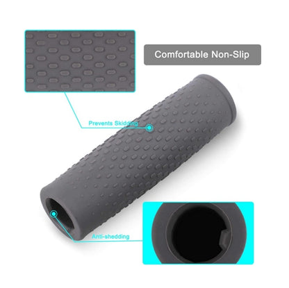 2 Pairs Scooter Accessories Handlebar Rubber Handle Cover For Xiaomi Mijia M365 / M365 Pro(Gray) - Accessories & Parts by buy2fix | Online Shopping UK | buy2fix