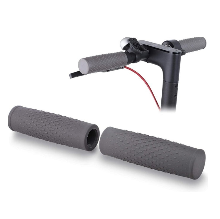 2 Pairs Scooter Accessories Handlebar Rubber Handle Cover For Xiaomi Mijia M365 / M365 Pro(Black) - Accessories & Parts by buy2fix | Online Shopping UK | buy2fix