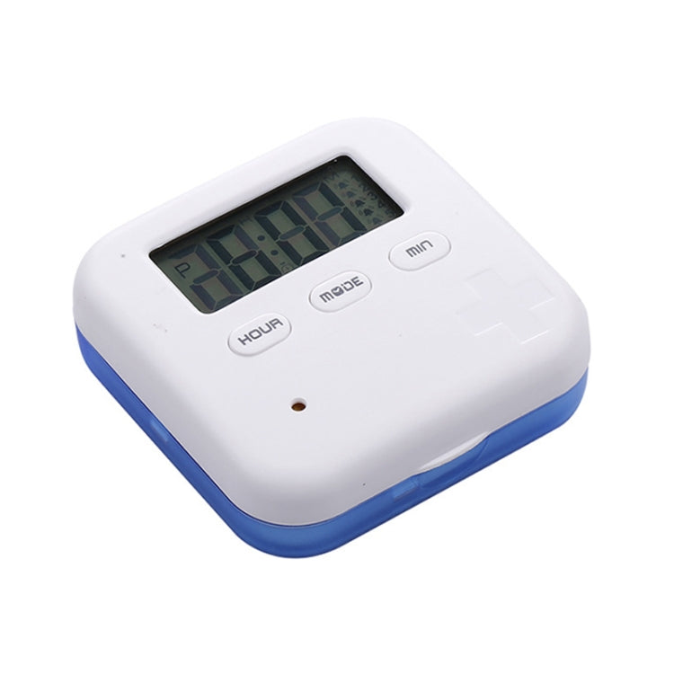 Electronic Smart Timing Medicine Box Portable Medicine Dispensing Storage Box(Blue) - Pill Boxes by buy2fix | Online Shopping UK | buy2fix