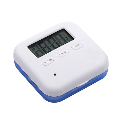Electronic Smart Timing Medicine Box Portable Medicine Dispensing Storage Box(Blue) - Pill Boxes by buy2fix | Online Shopping UK | buy2fix