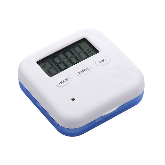 Electronic Smart Timing Medicine Box Portable Medicine Dispensing Storage Box(Blue) - Pill Boxes by buy2fix | Online Shopping UK | buy2fix