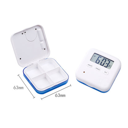 Electronic Smart Timing Medicine Box Portable Medicine Dispensing Storage Box(Blue) - Pill Boxes by buy2fix | Online Shopping UK | buy2fix