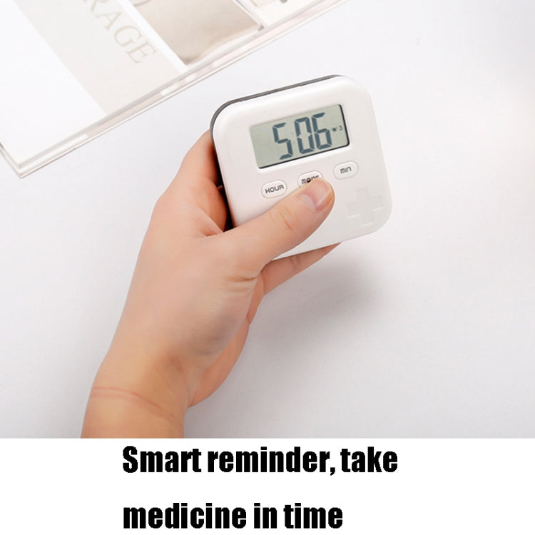 Electronic Smart Timing Medicine Box Portable Medicine Dispensing Storage Box(Blue) - Pill Boxes by buy2fix | Online Shopping UK | buy2fix