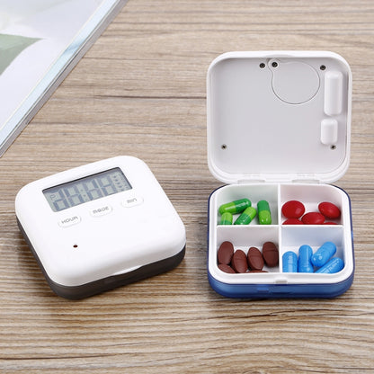 Electronic Smart Timing Medicine Box Portable Medicine Dispensing Storage Box(Blue) - Pill Boxes by buy2fix | Online Shopping UK | buy2fix