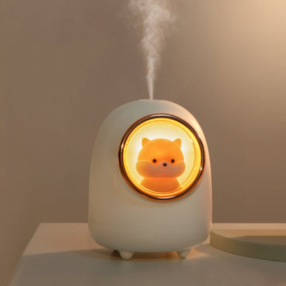 M08 USB Charging Type Cartoon Space Capsule Car Portable Cute Pet Desktop Humidifier(White) - Air Purifiers & Accessories by buy2fix | Online Shopping UK | buy2fix