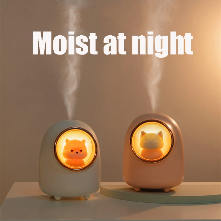 M08 USB Charging Type Cartoon Space Capsule Car Portable Cute Pet Desktop Humidifier(White) - Air Purifiers & Accessories by buy2fix | Online Shopping UK | buy2fix
