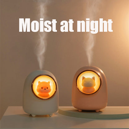 M08 USB Charging Type Cartoon Space Capsule Car Portable Cute Pet Desktop Humidifier(White) - Air Purifiers & Accessories by buy2fix | Online Shopping UK | buy2fix