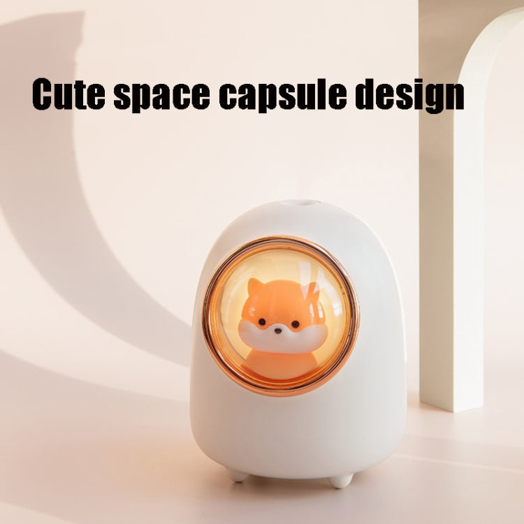 M08 USB Charging Type Cartoon Space Capsule Car Portable Cute Pet Desktop Humidifier(White) - Air Purifiers & Accessories by buy2fix | Online Shopping UK | buy2fix