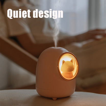 M08 USB Charging Type Cartoon Space Capsule Car Portable Cute Pet Desktop Humidifier(White) - Air Purifiers & Accessories by buy2fix | Online Shopping UK | buy2fix