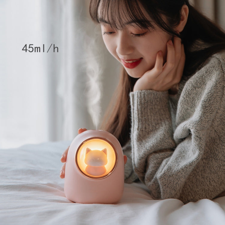 M08 USB Charging Type Cartoon Space Capsule Car Portable Cute Pet Desktop Humidifier(White) - Air Purifiers & Accessories by buy2fix | Online Shopping UK | buy2fix