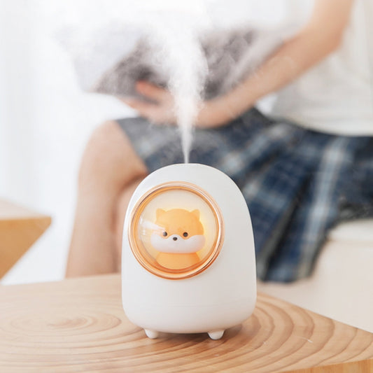 M08 Battery Type Cartoon Space Capsule Car Portable Cute Pet Desktop Humidifier(White) - Air Purifiers & Accessories by buy2fix | Online Shopping UK | buy2fix