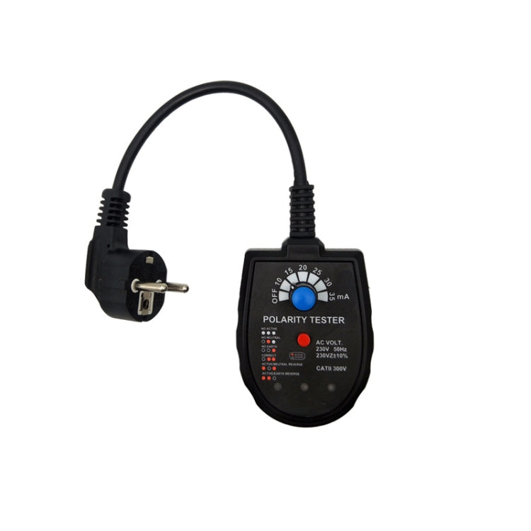 S2001 Socket Phase Detector Multi-Function Three-Phase Loop Socket Circuit Leakage Detector, EU Plug - Current & Voltage Tester by buy2fix | Online Shopping UK | buy2fix