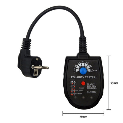 S2001 Socket Phase Detector Multi-Function Three-Phase Loop Socket Circuit Leakage Detector, EU Plug - Current & Voltage Tester by buy2fix | Online Shopping UK | buy2fix