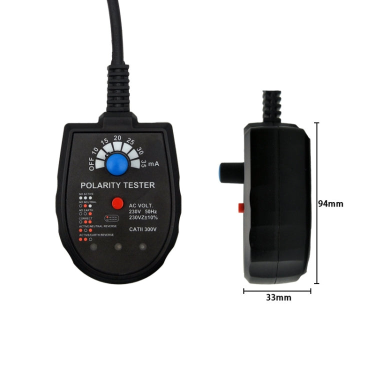 S2001 Socket Phase Detector Multi-Function Three-Phase Loop Socket Circuit Leakage Detector, EU Plug - Current & Voltage Tester by buy2fix | Online Shopping UK | buy2fix