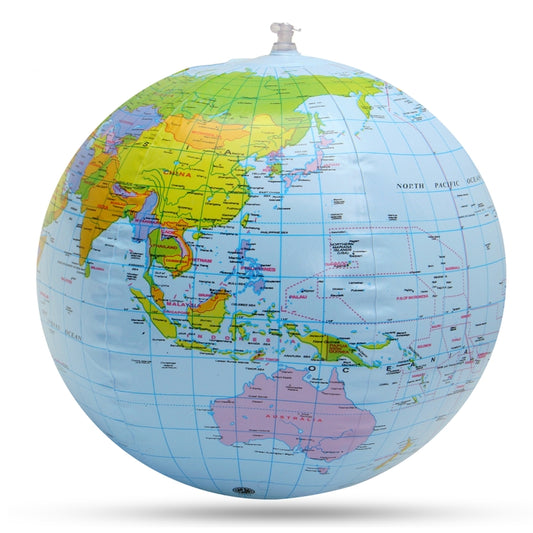 Inflatable Globe World Earth Ocean Map Ball Geography Learning Kids Educational Beach Ball , Size: 30cm - Teaching Resources by buy2fix | Online Shopping UK | buy2fix