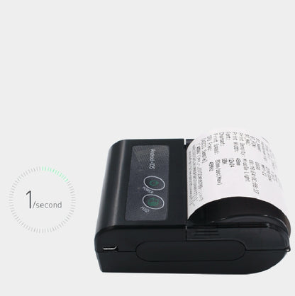 58HB6 Portable Bluetooth Thermal Printer Label Takeaway Receipt Machine, Supports Multi-Language & Symbol/Picture Printing, Model: UK Plug (English) by buy2fix