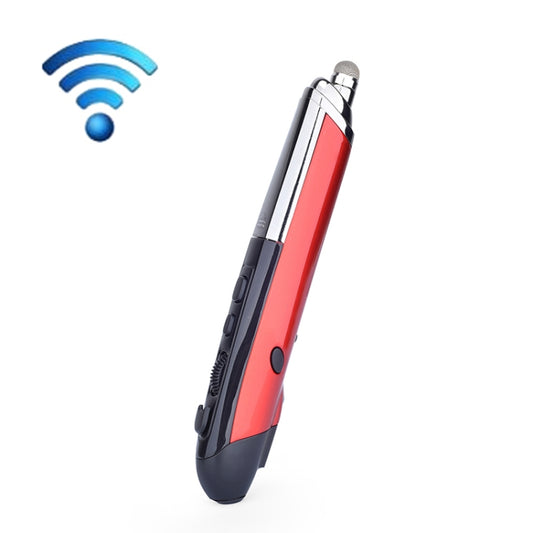 PR-08 1600DPI 6 Keys 2.4G Wireless Electronic Whiteboard Pen Multi-Function Pen Mouse PPT Flip Pen(Red) by buy2fix