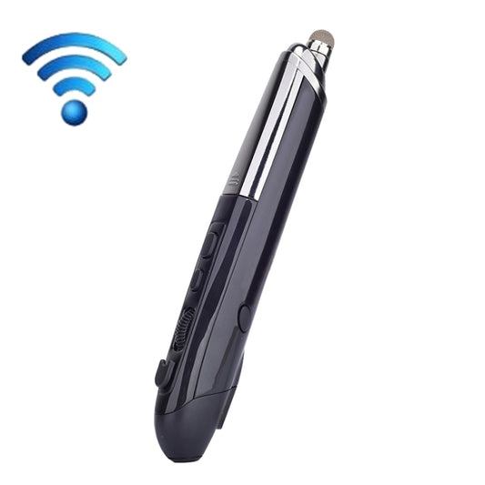 PR-08 1600DPI 6 Keys 2.4G Wireless Electronic Whiteboard Pen Multi-Function Pen Mouse PPT Flip Pen(Black) by buy2fix