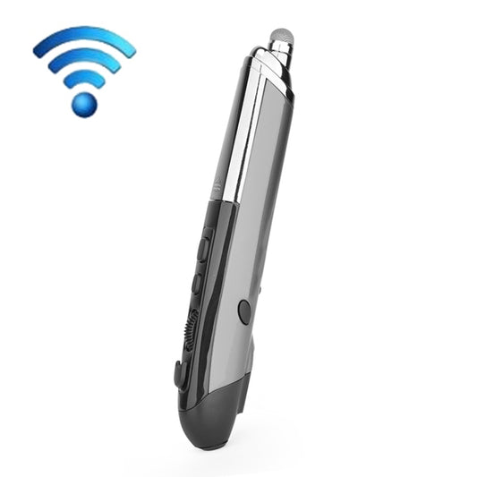 PR-08 1600DPI 6 Keys 2.4G Wireless Electronic Whiteboard Pen Multi-Function Pen Mouse PPT Flip Pen(Silver Gray) by buy2fix