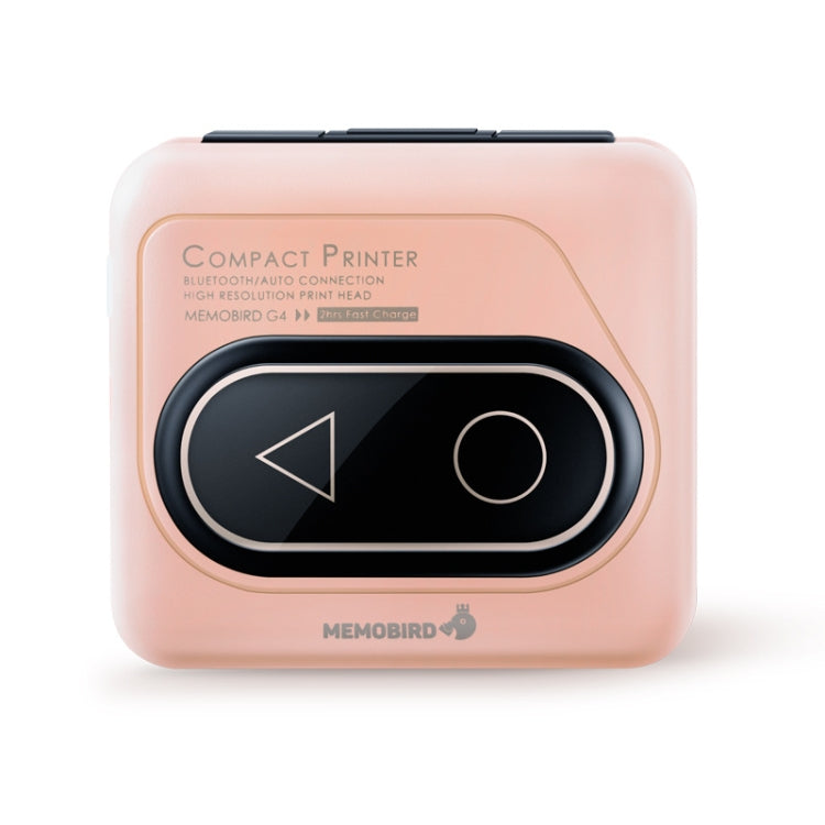 Memobird G4 Handheld Home Student Search Question Graffiti Notes Portable Bluetooth Thermal Printer(Peach Powder) by buy2fix