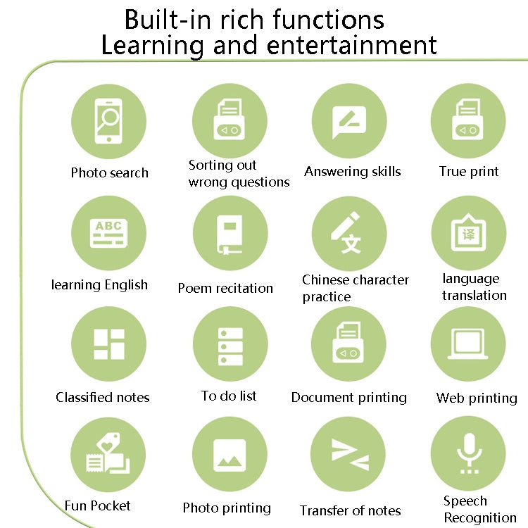 Memobird G4 Handheld Home Student Search Question Graffiti Notes Portable Bluetooth Thermal Printer(Classic White) by buy2fix