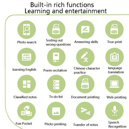 Memobird G4 Handheld Home Student Search Question Graffiti Notes Portable Bluetooth Thermal Printer(Classic White) by buy2fix
