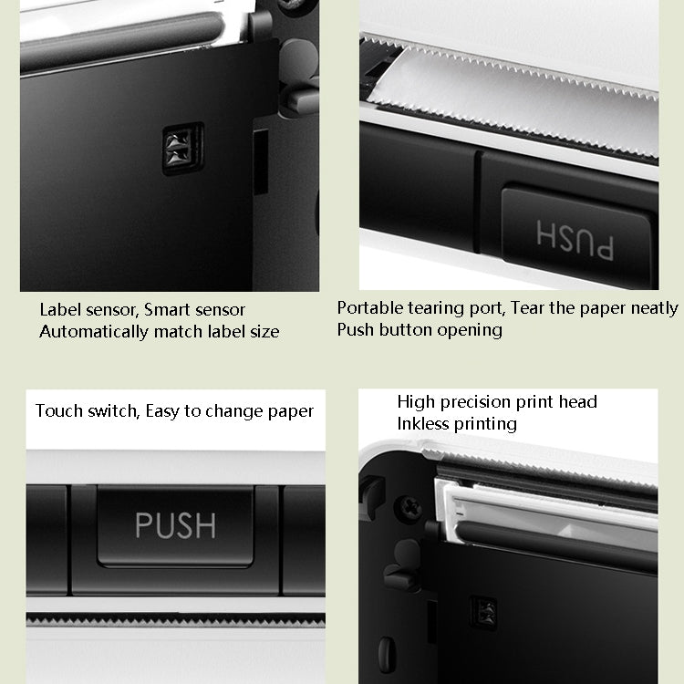 Memobird G4 Handheld Home Student Search Question Graffiti Notes Portable Bluetooth Thermal Printer(Classic White) by buy2fix