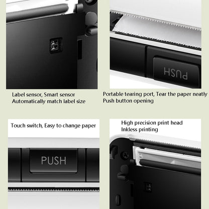 Memobird G4 Handheld Home Student Search Question Graffiti Notes Portable Bluetooth Thermal Printer(Classic White) by buy2fix