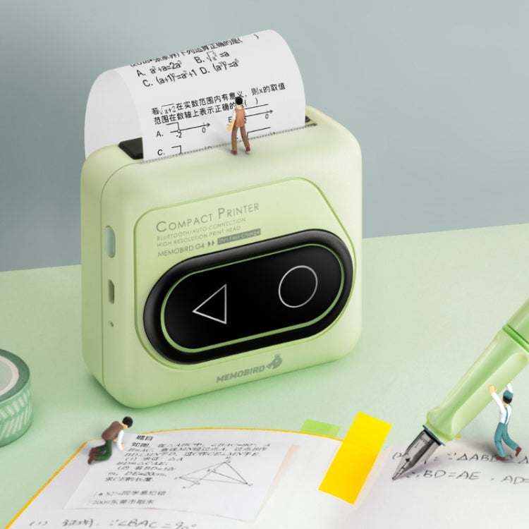 Memobird G4 Handheld Home Student Search Question Graffiti Notes Portable Bluetooth Thermal Printer(Peach Powder) by buy2fix