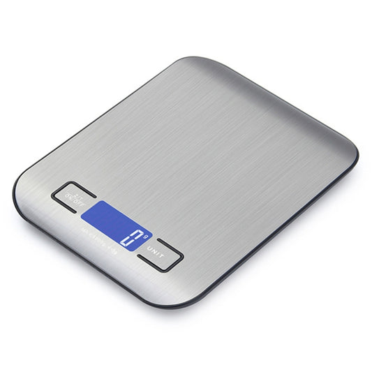 Stainless Steel Small Food Electronic Scale Kitchen Portable Baking Electronic Scale, Colour: 10kg/1g (Battery Model Black) by buy2fix