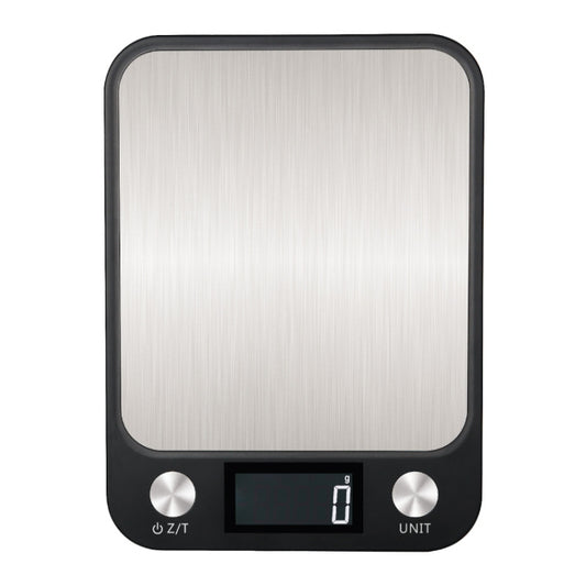 Small Kitchen Food Scale Stainless Steel Electronic Kitchen Scale 10kg/1g (Battery English Version Black) by buy2fix