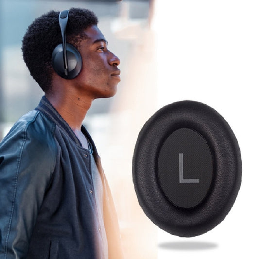 A Pair For BOSE NC700 Headset Earmuffs Headset Sponge Sleeve(Black Earphone Cover + Cushion) - Earmuff & Pad by buy2fix | Online Shopping UK | buy2fix