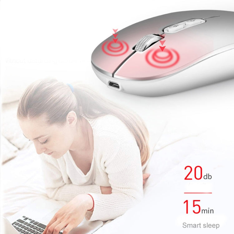 M103 1600DPI 5 Keys 2.4G Wireless Mouse Charging Ai Intelligent Voice Office Mouse, Support 28 Languages(Gray) - Wireless Mice by buy2fix | Online Shopping UK | buy2fix