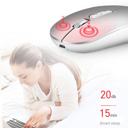 M103 1600DPI 5 Keys 2.4G Wireless Mouse Charging Ai Intelligent Voice Office Mouse, Support 28 Languages(Gray) - Wireless Mice by buy2fix | Online Shopping UK | buy2fix