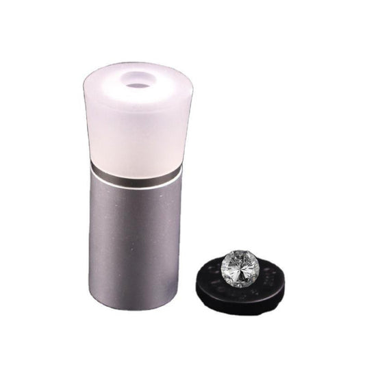 2 PCS Metal Cutting Mirror Jewelry Diamond Identification Tool 10 Times Magnifying Glass Diamond Instrument Diamond Ring Observer(Silver) - Detection Jewelry by buy2fix | Online Shopping UK | buy2fix