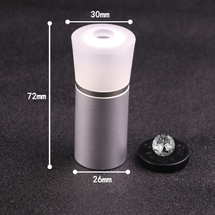 2 PCS Metal Cutting Mirror Jewelry Diamond Identification Tool 10 Times Magnifying Glass Diamond Instrument Diamond Ring Observer(Silver) - Detection Jewelry by buy2fix | Online Shopping UK | buy2fix