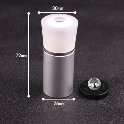 2 PCS Metal Cutting Mirror Jewelry Diamond Identification Tool 10 Times Magnifying Glass Diamond Instrument Diamond Ring Observer(Silver) - Detection Jewelry by buy2fix | Online Shopping UK | buy2fix