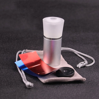 2 PCS Metal Cutting Mirror Jewelry Diamond Identification Tool 10 Times Magnifying Glass Diamond Instrument Diamond Ring Observer(Silver) - Detection Jewelry by buy2fix | Online Shopping UK | buy2fix