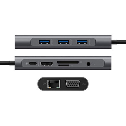 10 in 1 Type-C Multi-Function Docking Station PD Fast Charging HUB - USB HUB by buy2fix | Online Shopping UK | buy2fix