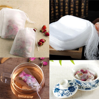 100 PCS Teabags Scented Tea Bags with Seal Filter Paper, Size: 5.5 x 7cm - Coffee Machine & Accessories by buy2fix | Online Shopping UK | buy2fix