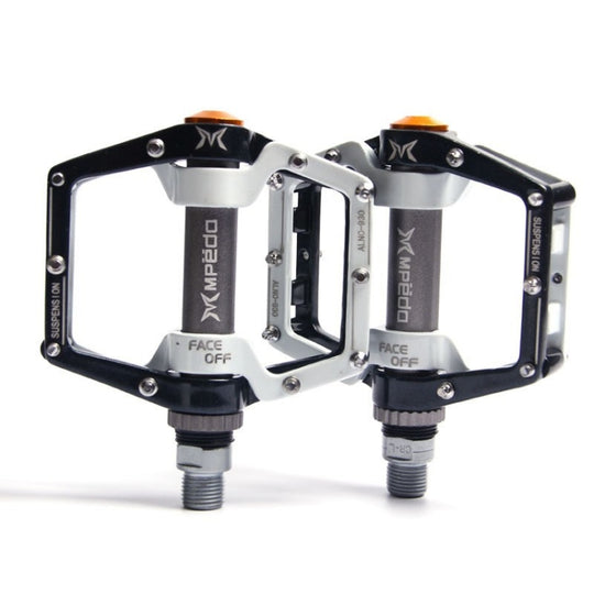 MPEDA Mountain Bike Bearing Pedal Ultra-Light Aluminum Alloy Non-Slip Bearing Pedal, Size: 930(White Black)