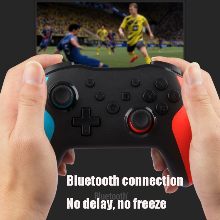 NS009 6-Axis Vibration Burst Wireless Bluetooth Gamepad For Switch Pro(Green and White) - Gamepads by buy2fix | Online Shopping UK | buy2fix