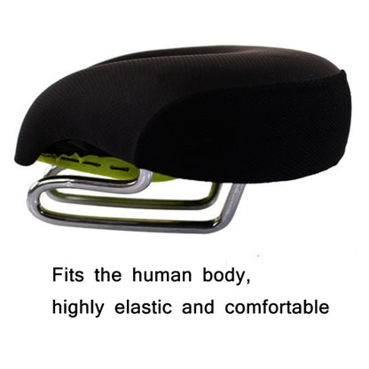 Bicycles Soft Saddle Mountain Bikes Thick Shock Absorption & Comfortable Seat Accessories(Black) - Bicycle Saddle by buy2fix | Online Shopping UK | buy2fix