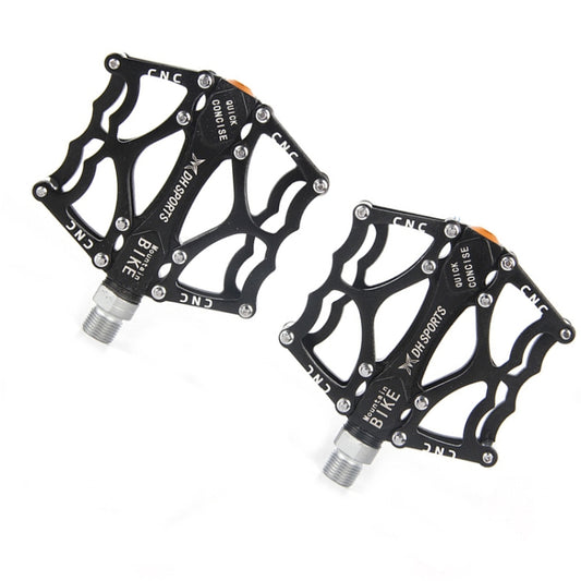 Bicycle Pedal Mountain Bike Aluminum Alloy Palin Pedal Non-Slip Bearing Pedal(901 Black) - Pedals by buy2fix | Online Shopping UK | buy2fix